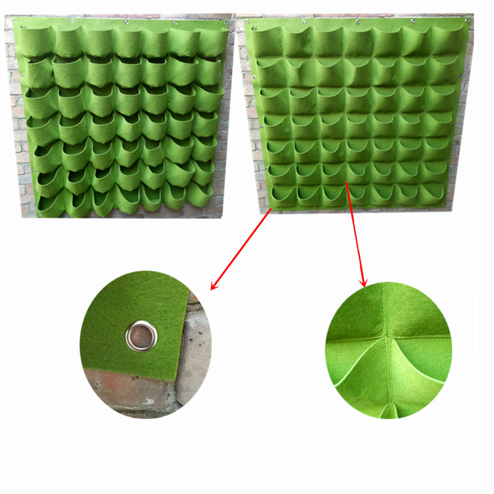 Vertical Wall Planter - 1 Adet Dikey Keçe Asılı Saksı