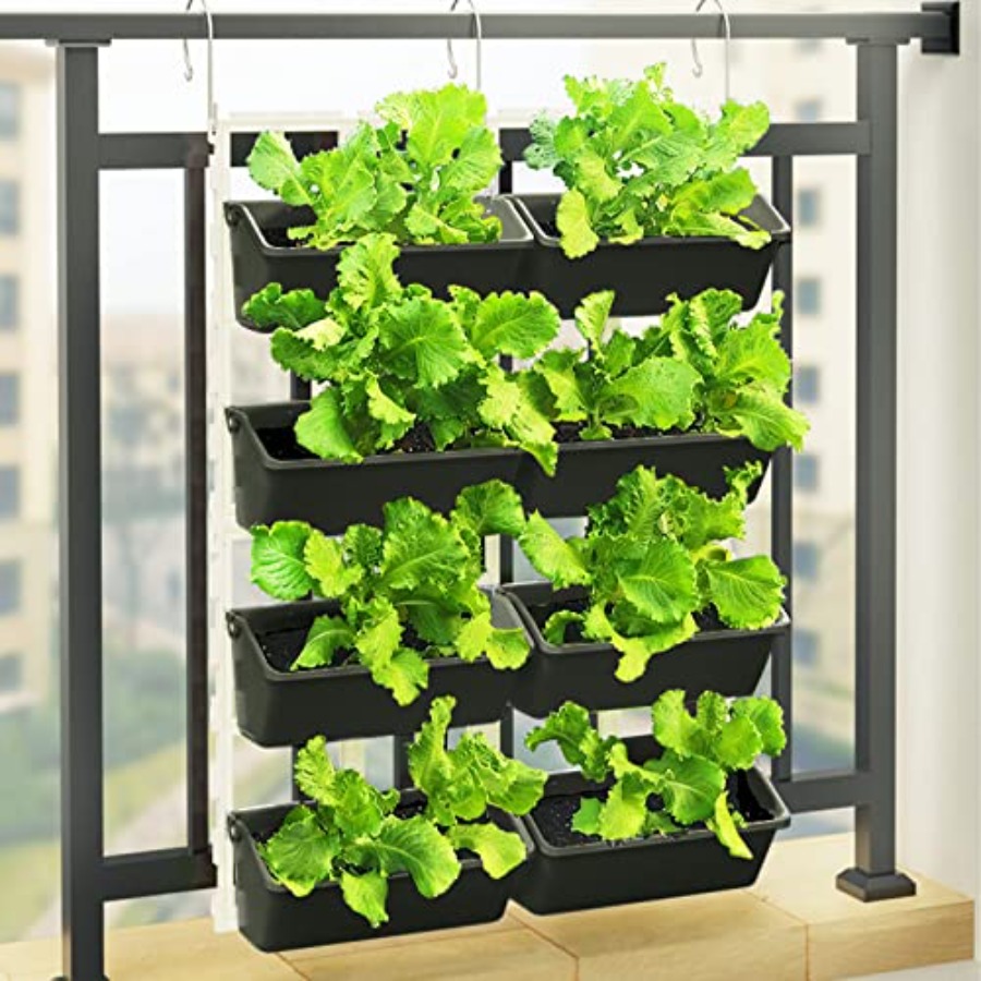 Vertical Wall Planter - Dikey Bahçe Duvarı Asma Saksısı, İç