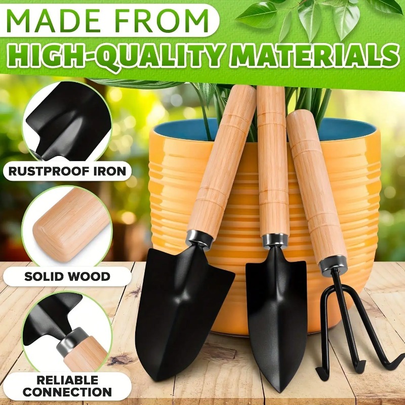 Gardening Tools Combo - 3 adet/1 takım Mini bahçe aletleri