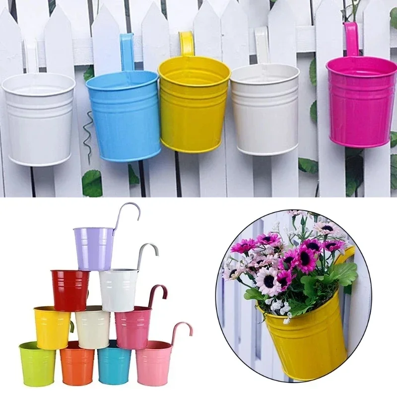 Vertical Wall Planter - 10 renkler Metal demir çiçek duvar