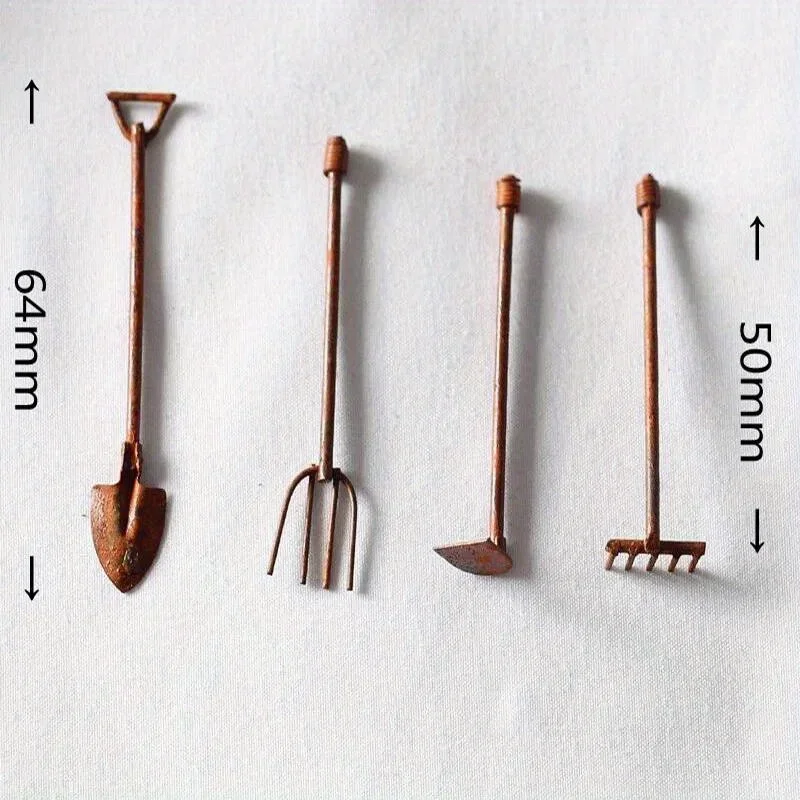 4 adet/paket minyatür bahçe al - Gardening Tools Combo incelemesi ve fiyatı
