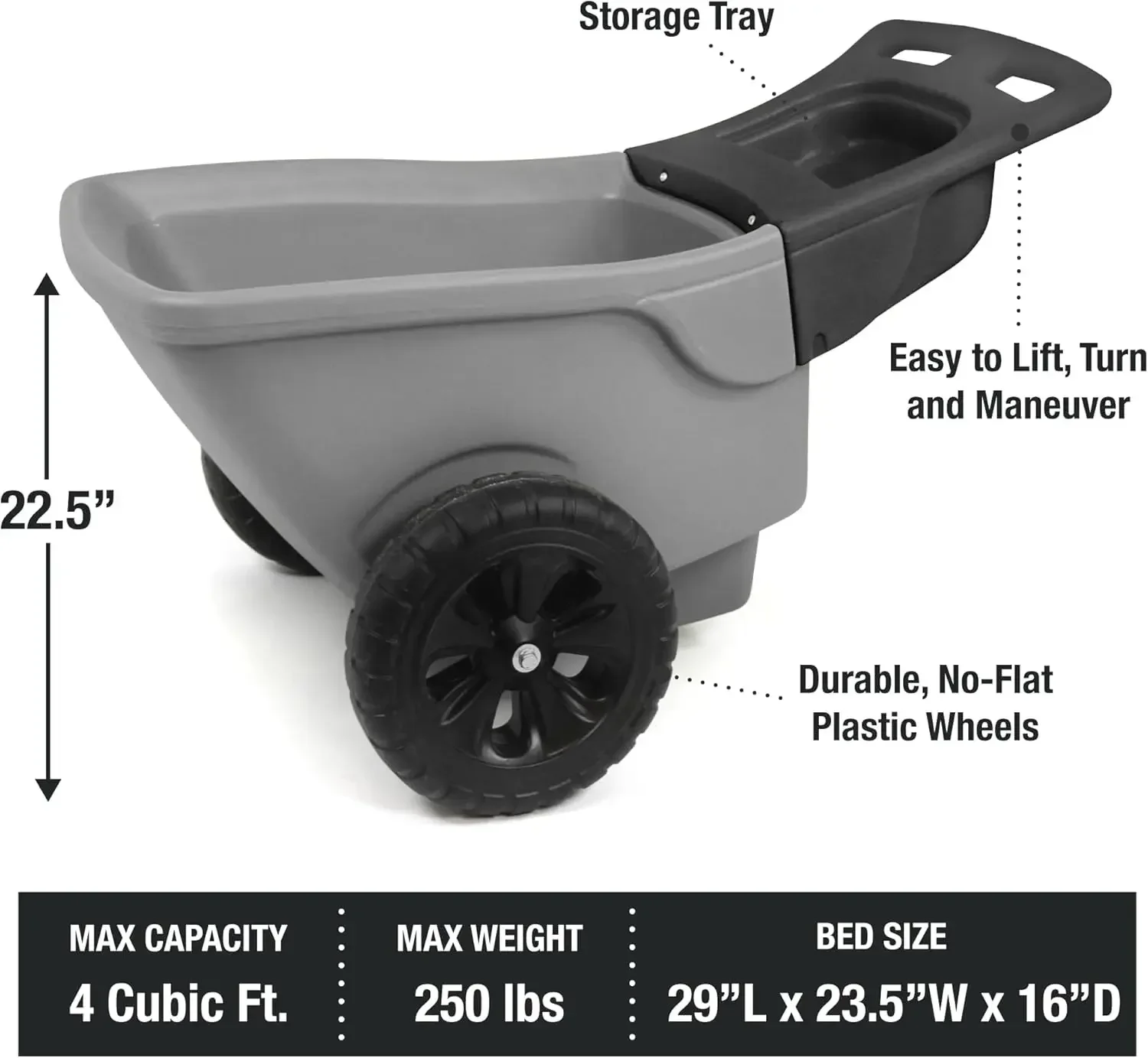 Easy Haul Dayanıklı El Arabası - Gardening Tools Made In Usa incelemesi ve fiyatı
