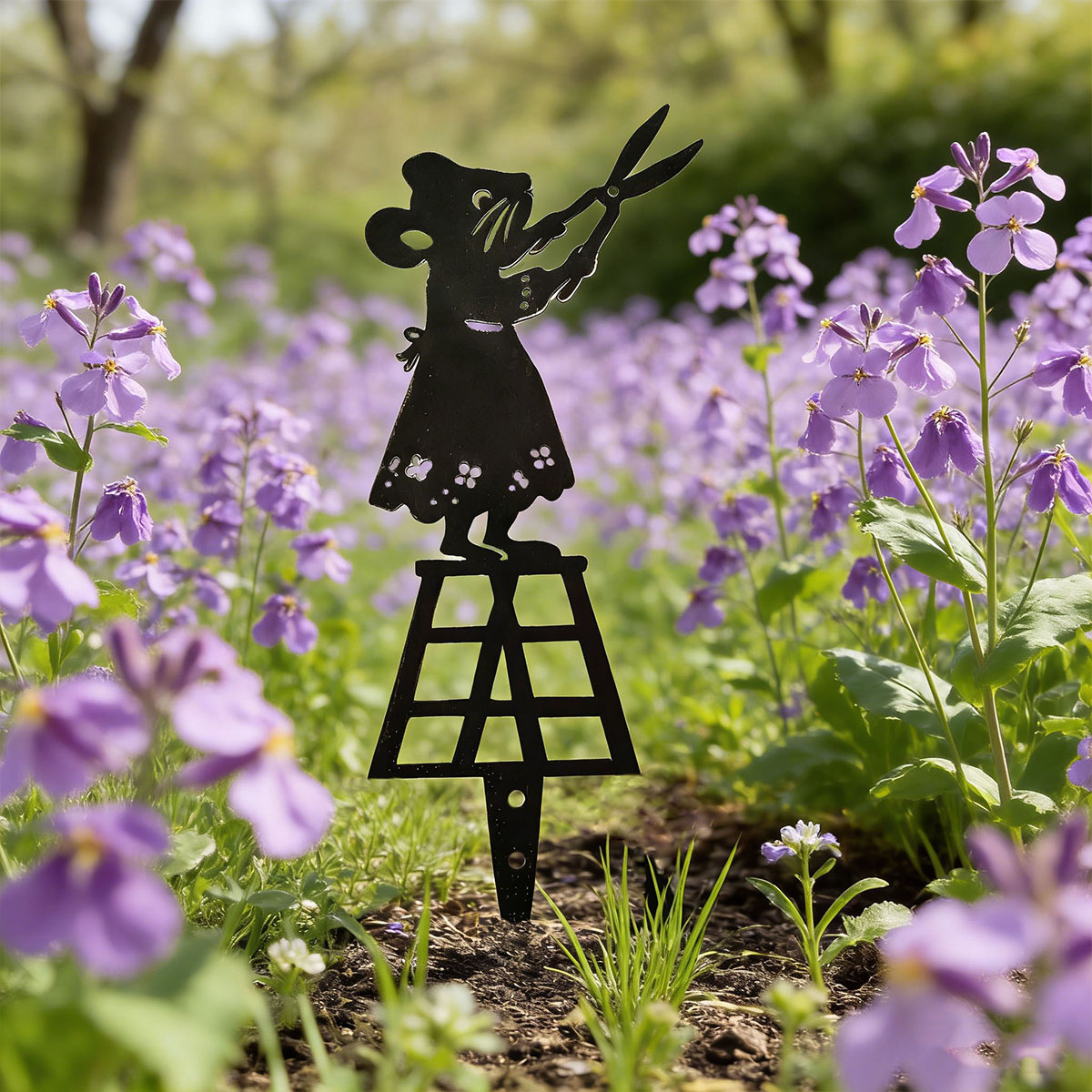 Siyah Siluet Çizgili Metal Bah - Gardening Tools Combo incelemesi ve fiyatı