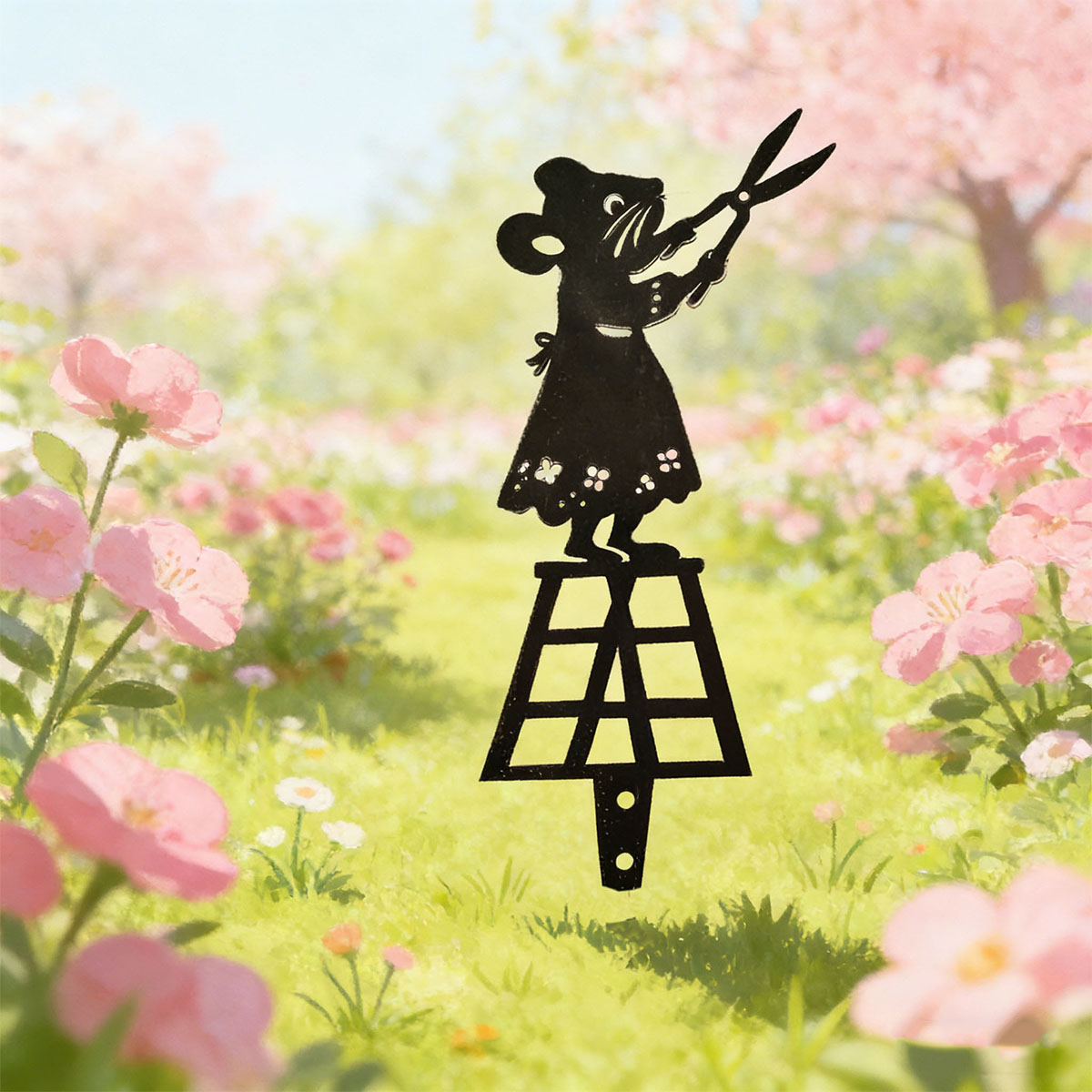Siyah Siluet Çizgili Metal Bah - Gardening Tools Combo incelemesi ve fiyatı