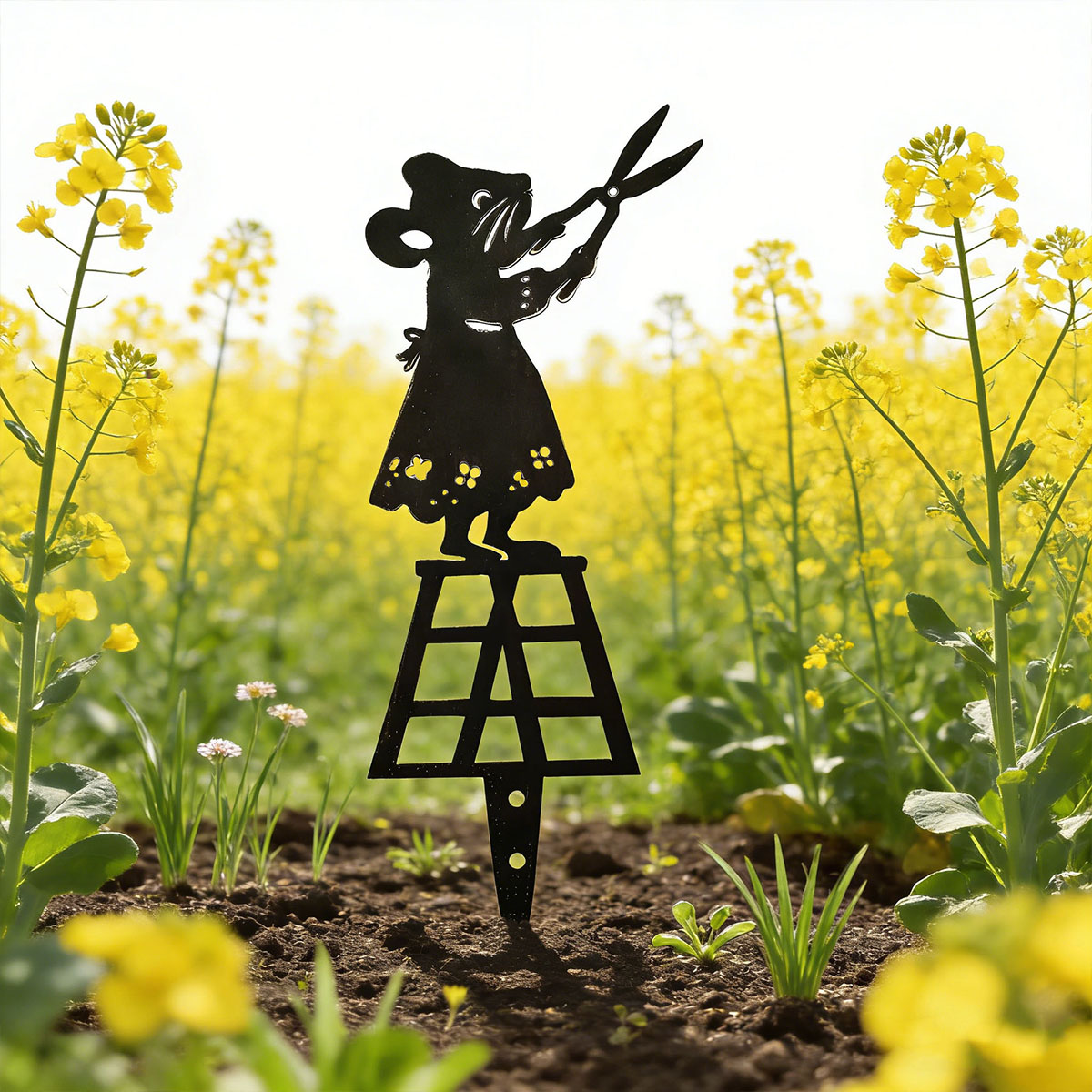 Siyah Siluet Çizgili Metal Bah - Gardening Tools Combo incelemesi ve fiyatı